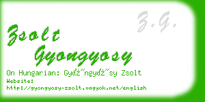 zsolt gyongyosy business card